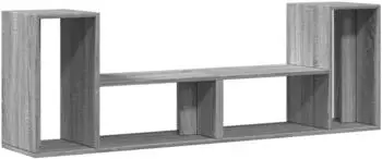 vidaXL TV-Schrank 2er-Set grau Sonoma 75x30x50cm Holzwerkstoff