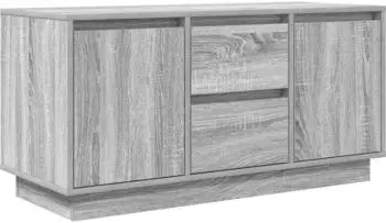 vidaXL TV-Schrank mit LED-Leuchten grau Sonoma 100x41x50cm (861414)
