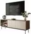 Lookway ISA TV-Schrank mit LED-Beleuchtung, Eiche, Holzwerkstoff, 185x63x40cm (800001532129)