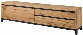 Massivmoebel24 VILLANDERS TV-Board Wildeiche 220x40x56cm natur ge&ouml;lt (48-313-200-0054)