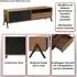 MCW TV-Rack O40 mit Schubladen, Türen, MDF/Metall, 48x155x40cm, natur (MCW-O40)