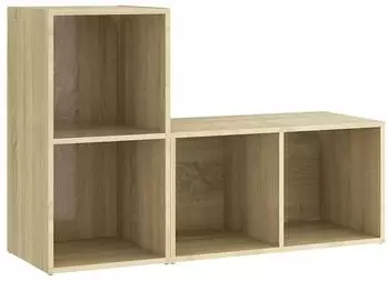 vidaXL TV-Schr&auml;nke 2 Stk. Sonoma-Eiche 72x35x36,5 cm Holzwerkstoff (3079946)