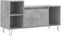 vidaXL TV-Schrank Betongrau 100x35x55 cm Holzwerkstoff