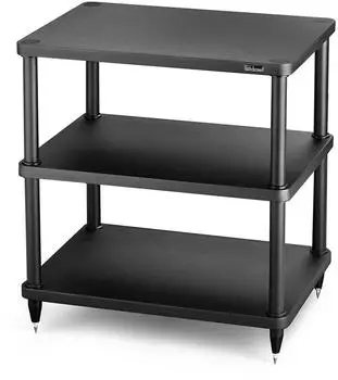 Solidsteel S3-3 HiFi-Rack, 3 Ebenen, MDF, schwarz matt (S3-3)