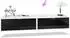 Vladon Lowboard Lana 80 2er-Set, weiß matt / schwarz hochglanz, 80x29x37cm (Lana 80)