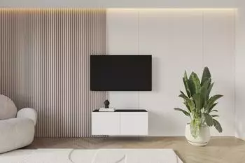 ALTDECOR ELIO-W Lowboard h&auml;ngend, schwarz/wei&szlig;, 100x40x40cm (800001223887)