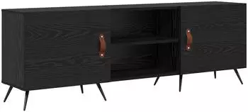 vidaXL TV-Schrank Holzwerkstoff schwarz Eichen-Optik 150x30x50cm (879591)