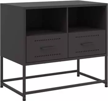 vidaXL TV-Schrank schwarz 68x39x60,5cm Stahl (846548)