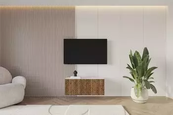 ALTDECOR VIRA-W Lowboard h&auml;ngend, wei&szlig;/Katania, 100x40x40cm (800001223728)