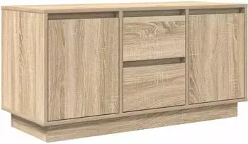 vidaXL TV-Schrank mit LED-Leuchten, Sonoma-Eiche, 100x41x50cm (861411)