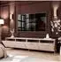 Lookway Aura 200 TV-Schrank Kaschmir Hochglanz, goldene Beine, LED (800001220573)