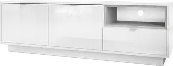 Vladon Metro Lowboard 2 T&uuml;ren, Schublade, Beton Oxid Optik, 153x48x38cm