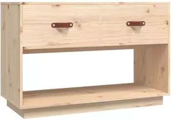 vidaXL TV-Schrank 90x40x60cm Massivholz Kiefer, braun (821522)