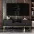 Lookway Cortado Gold RTV154 TV-Element schwarz, Holzwerkstoff, 154x56x39cm (800001221453)