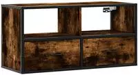 vidaXL TV-Schrank R&auml;uchereiche 80x31x39,5 cm Holzwerkstoff und Metall
