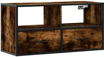 vidaXL TV-Schrank R&auml;uchereiche 80x31x39,5 cm Holzwerkstoff und Metall (848921)