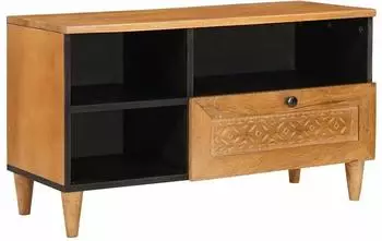 vidaXL TV-Schrank hellbraun 80x33x46cm massives Mangoholz (4018097)