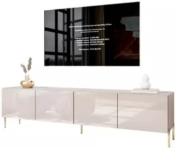Lookway Colgante 200 TV-Schrank h&auml;ngend, Kaschmir Hochglanz, LED, 200x50x40cm