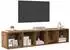 vidaXL TV-Schrank Set wandmontiert, Altholz-Optik, Holzwerkstoff, 2-tlg. (3393171)