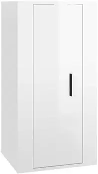 vidaXL TV-Wandschrank hochglanz-wei&szlig; 40x34,5x80cm (816674)