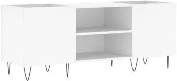 vidaXL Plattenschrank wei&szlig;, 121x38x48 cm, Holzwerkstoff (831676)