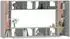 vidaXL TV-Schrank-Set 8-tlg. Holzwerkstoff betongrau (3114289)