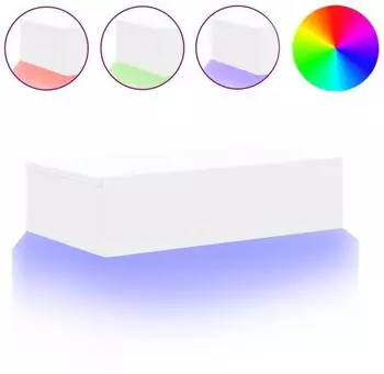 vidaXL TV-Schrank mit LED-Beleuchtung wei&szlig; 60x35x15,5 cm (842886)