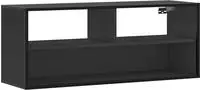 vidaXL TV-Schrank Schwarz 100x31x39,5 cm Holzwerkstoff und Metall