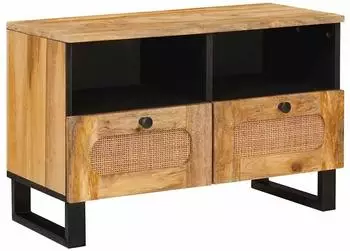vidaXL TV-Schrank aus Mango-Massivholz, braun, 70x33x46cm (4018045)