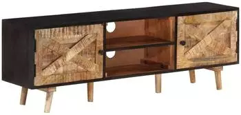 vidaXL TV-Schrank 140x30x46cm Mangoholz und Akazien-Massivholz