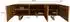 Wohnling Lowboard WL7.028 Akazie Massivholz 160x56x46cm, 3 Türen, Metallbeine (WL7.028)