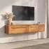 Idimex TECCA Lowboard hängend, Kiefer massiv, Eiche, 145cm, 2 Türen (84176)