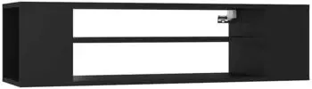 vidaXL TV-H&auml;ngeschrank Holzwerkstoff, schwarz, 100x30x26,5cm (806230)