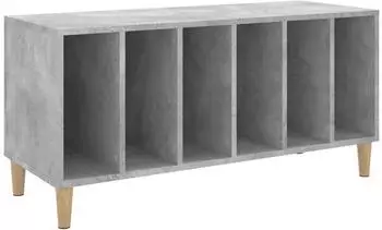 vidaXL Plattenschrank betongrau 100x38x48cm Holzwerkstoff (831977)