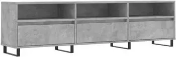 vidaXL TV-Schrank Betongrau 150x30x44,5 cm Holzwerkstoff