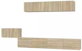 vidaXL TV-Schrank-Set 5-tlg. Sonoma-Eiche Holzwerkstoff (3114432)