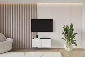 ALTDECOR NOA-2-W Lowboard h&auml;ngend, schwarz/wei&szlig;, 100x40x40cm (800001223590)