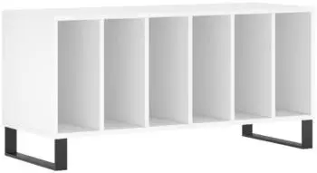 vidaXL Schallplattenregal wei&szlig; 100x38x48cm Sperrholz (831756)
