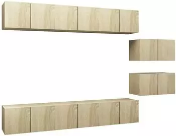 vidaXL TV-Schr&auml;nke 8 Stk. Sonoma-Eiche Holzwerkstoff (3079042)