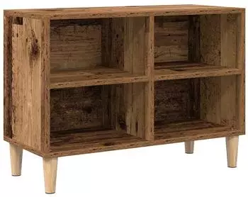 vidaXL TV-Schrank mit Holzbeinen, Altholz, 69,5x30x50 cm (862581)