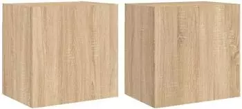 vidaXL TV-Wandschr&auml;nke 2 Stk. Sonoma-Eiche 40,5x30x40cm Holzwerkstoff (836901)