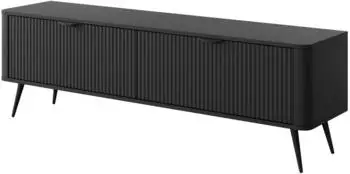Masseno Lantana TV-Lowboard 2 T&uuml;ren 163,2x38x51,2cm schwarz (LANTE F RTV 163 2D CZARNY)