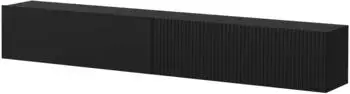 Mirjan24 Capital 200 TV-Lowboard, Holzwerkstoff, schwarz (Capital 200)
