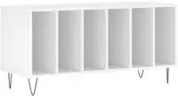 vidaXL Plattenschrank Wei&szlig; 100x38x48 cm Holzwerkstoff