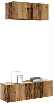 vidaXL TV-Schrank-Set 2-tlg. Wandmontage Altholz-Optik (3329005)