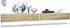 Vladon Lana 140 Lowboard 2er-Set, weiß matt / Eiche Natur, 140x29x37cm