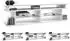 Vladon Movie V3 Lowboard mit TV-Aufsatz, weiß matt/grau hochglanz, 138,5x39x37,5cm (50026007)
