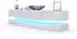 Vladon City Lowboard weiß matt/weiß Hochglanz mit LED-Beleuchtung, 178x39cm (50002777)