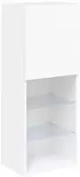 vidaXL TV-Schrank mit LED-Leuchten Wei&szlig; 40,5x30x102 cm