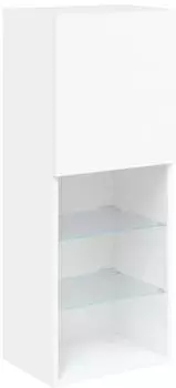 vidaXL TV-H&auml;ngeschrank mit LED-Beleuchtung, wei&szlig;, 40,5x30x102cm (837057)